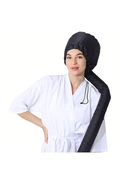 choice2 قبعة تجفيف الشعر السوداء - قبعة تسخين لتجفيف الشعر، سهلة الاستخدام لت...