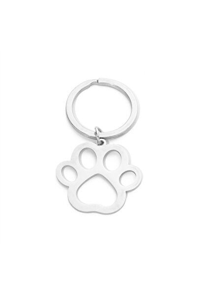 Choice Silver Stainless Steel Keychain Cartoon Dog Paw Silvery Color Fashion ...