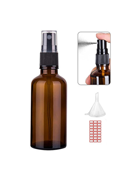 Choice5 مجموعة زجاجات رذاذ صغيرة فارغة بلون كهرماني، سعة 100 مل، من 5 مل إلى ...