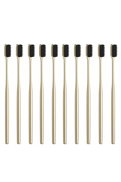 Choice4 فرشاة أسنان فاخرة ناعمة للرجال والنساء والبالغين، مطلية بالذهب والفضة...