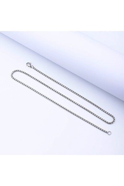 Choice 2.5MM 70cm 28inch Silver Stainless Steel Square Box Chain Necklace For...