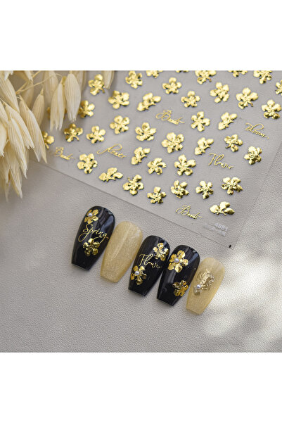 Choice 1pcs Gold Leaf White Flower Bouquet Floral Petal Tulip Bloom Charming ...