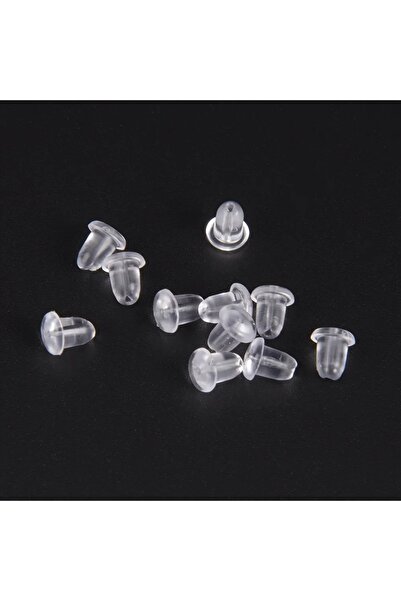 Choice White 200pcs 200pcs 4mmx5mm plastic silicone regular transparent ear p...