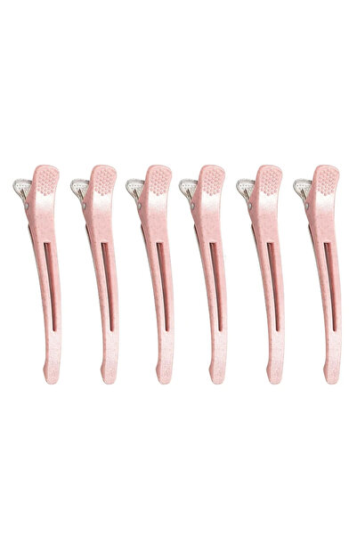 Choice 6pcs Pink 6pcs Hair Clip Set Professional Hairdressing Salon Hairpins ...