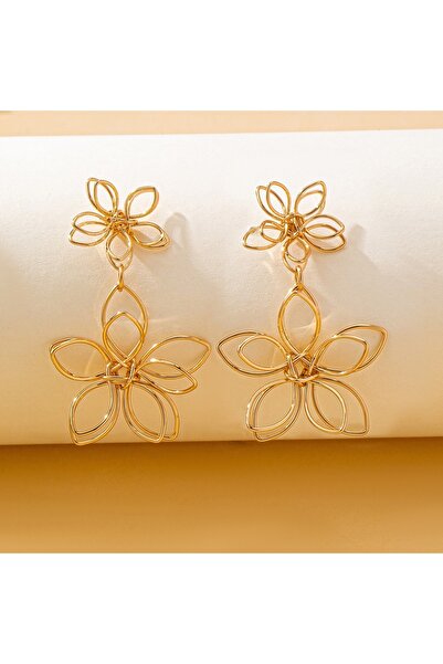 Choice Light Yellow Color A Pair of Women's Earrings, Simple and Elegant Iron...