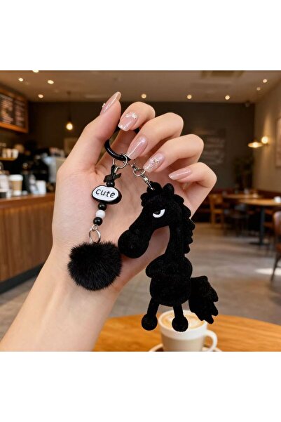 Choice black Flocking Bestseller, Cute And Cool Horse Keychain Pendant, Zodia...
