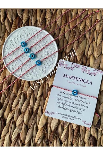 urgela Marteniçka Cam Nazar Boncuklu 5’li Şans Bilekliği