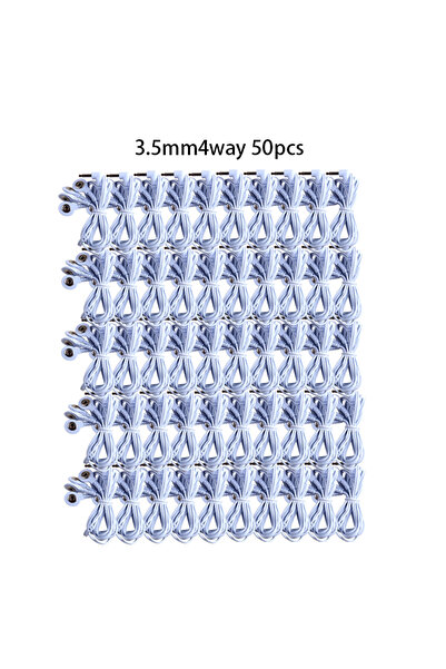 Choice4 50 قطعة من كابلات التدليك الكهربائي TENS رباعية الاتجاهات 3.5 مم، ثنا...