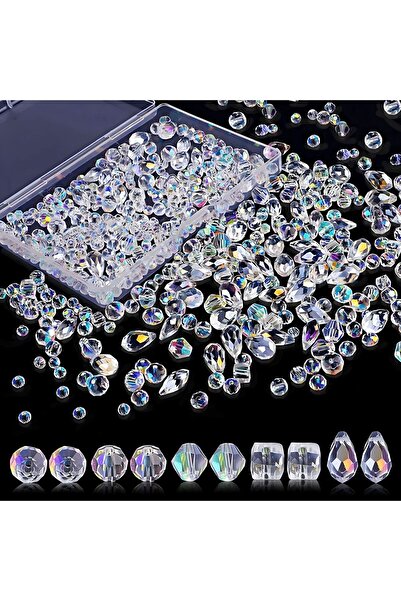 Choice Random Mixed 300pcs 300pcs Mixed Sizes Crystal Rondelle Light AB Gems ...