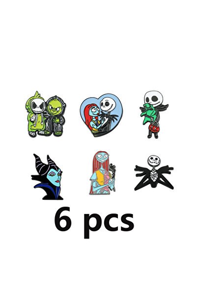 Choice XZ5467 6 Pcs Terror The Nightmare Before Christmas Brooch Cartoon Jack...