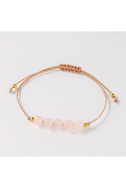 Choice L2010- pink quartz bracelets for women love lucky beads bangles adjust...