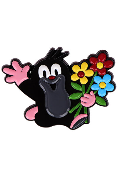 Choice 1 Cute Little Mole Brooches For Women Cartoon Enamel Pin Art Metal Bad...