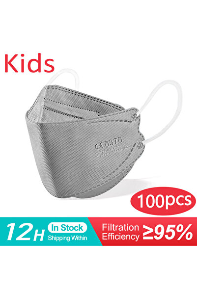Choice Kid-100PCS Gray mascarillas fpp2 niños CE FFP2 face Masks Children KN9...
