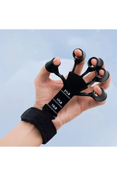 Choice black Silicone Finger Trainer 5 Finger Wrist Stretcher Strength Recove...