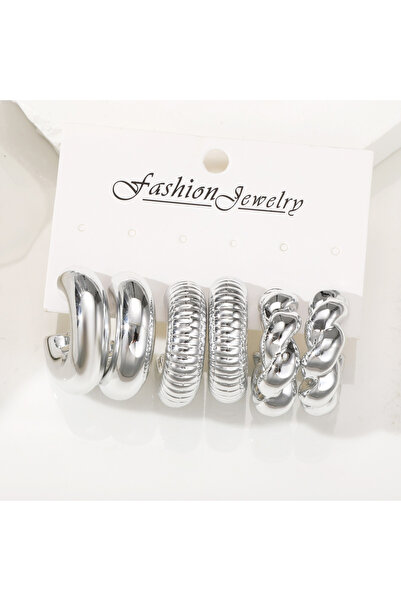 Choice AYA5912402 Elegant Water Drop C-shaped Hoop Earrings Set For Women Irr...