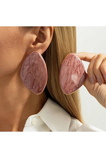 Choice أقراط كون جو الجديدة العصرية ذات التصميم الهندسي الكبير، متوفرة بستة أ...