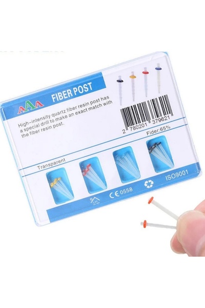 Choice 24 MIX JNSUR 20Pcs Dental Fiber Posts Kits With Drills Screw Quartz Gl...