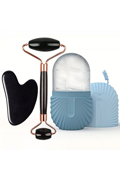 Choice 3pcs set-Blue 1/2/3pcs Ice Face Roller Facial Skincare Ice Roller Faci...