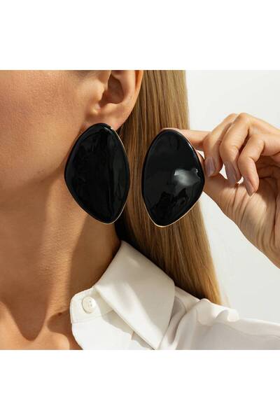 Choice1 Style 2 KunJoe 2026 New 6 Colors Trendy Geometric Large Stud Earrings...