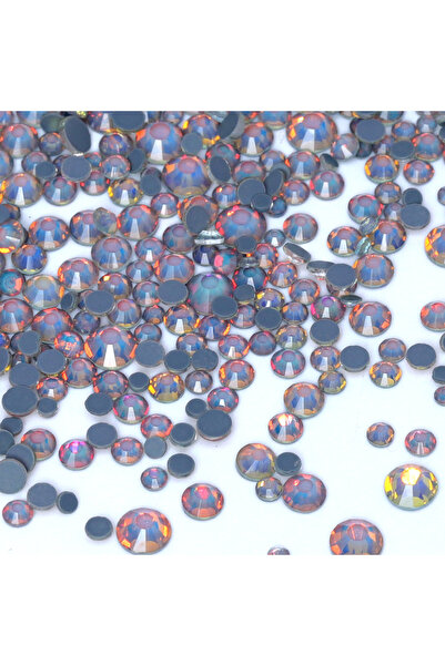 Choice Dk Gray 1440Pcs Mix Size Mocha Opal Series Glass Rhinestone Flatback G...