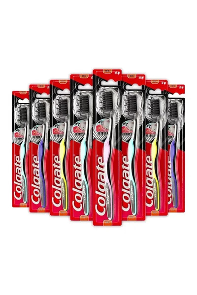 Colgate 8pcs Random Colors 8 PCS Adult Toothbrushes Family Pack - Random Colo...