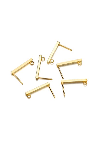 Choice خطافات أقراط من الفولاذ المقاوم للصدأ مطلية بالذهب، مقاس 2.0 × 10 مم، ...