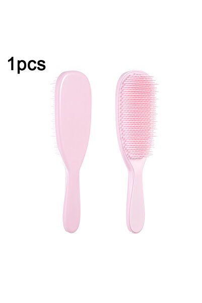 Choice مشط واحد وردي اللون لفك تشابك الشعر، مضاد للكهرباء الساكنة، فرشاة ناعم...