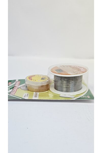 Huli Rosin Flux ve Lehim Teli Seti 1 mm – 40/60 Kalay Oranı, 2’li Paket