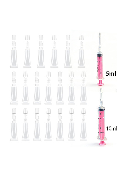Choice A20Pcs1Set 20-Piece Set of Empty Lip Gloss Tubes, Transparent Lip Balm...