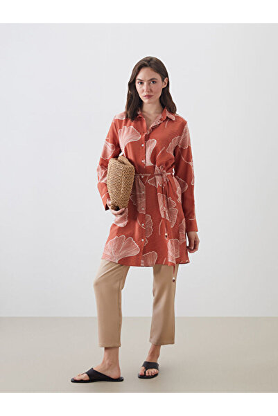 LC Waikiki Rmz Gi̇yi̇m Farkiyla Embroidered Women's Shirt Tunic