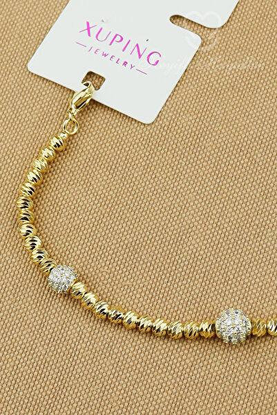 Keyifli Hayaller Xuping Bileklik - Xuping Vip Marka Zirkon Taşlı Top Dorika Z...