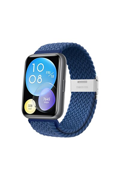 SilverCars Huawei Watch Fit 2 Uyumlu Likralı Kumaş Loop Kordon – Esnek, Ayarl...