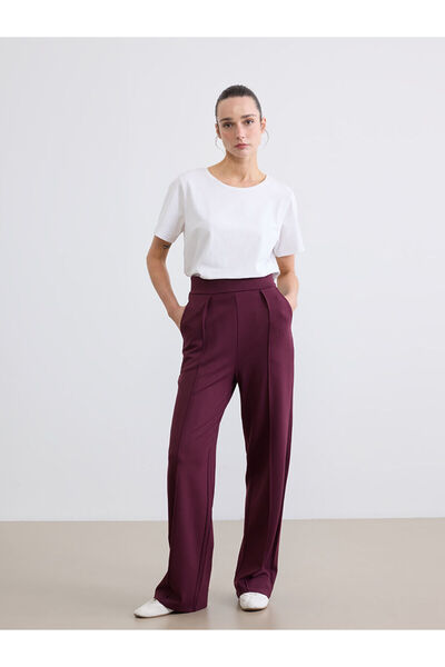 LC Waikiki Özmarka Нова колекция Дамски панталони с широка кройка и стандартн...