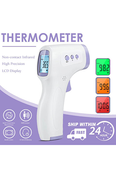 Choice Non-Contact Forehead Thermometer 3-color Backlit Digital Display Therm...