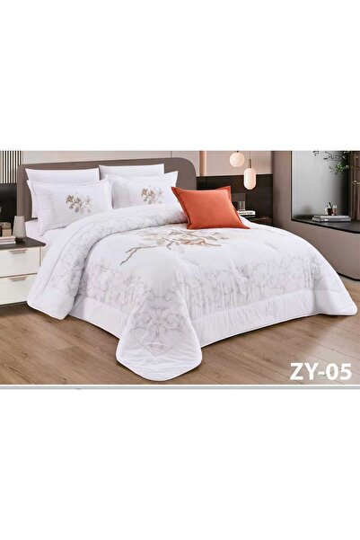 Mon Summer bedspread for two people, cover 230x250 cm + sheet 200x200 cm, whi...