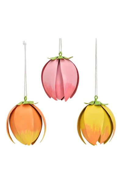 DecoDepot Metal flower decoration with hanger, color, 5x6x5 cm