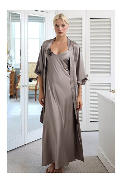Kom Rose Long Dressing Gown