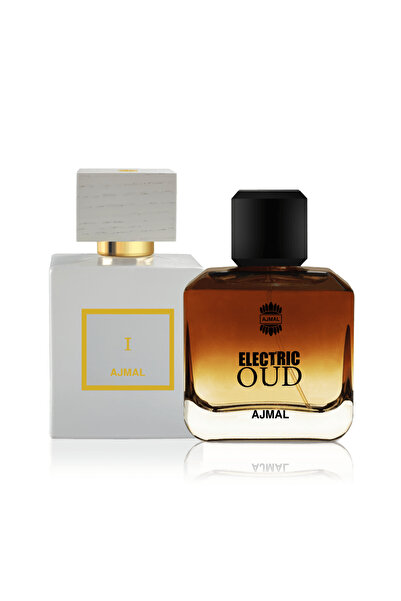 Ajmal مجموعة هدايا بلانش | عطر مركز 100 مل وعود كهربائي - ثنائي عطري أنيق