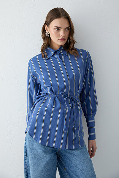 Melike Tatar Striped Poplin Shirt 32-2665