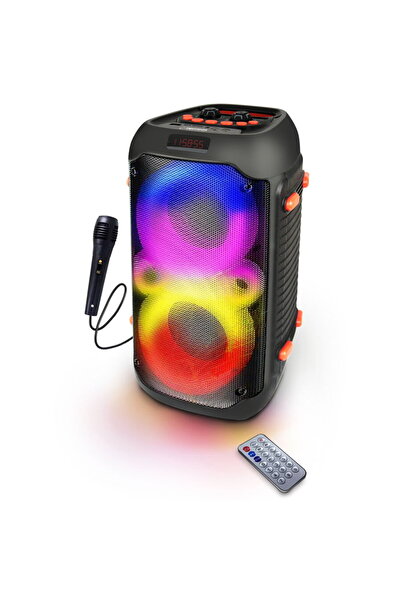 ESPERANZA Boxă portabilă RGB BT 5.0 20W Karaoke Neagră