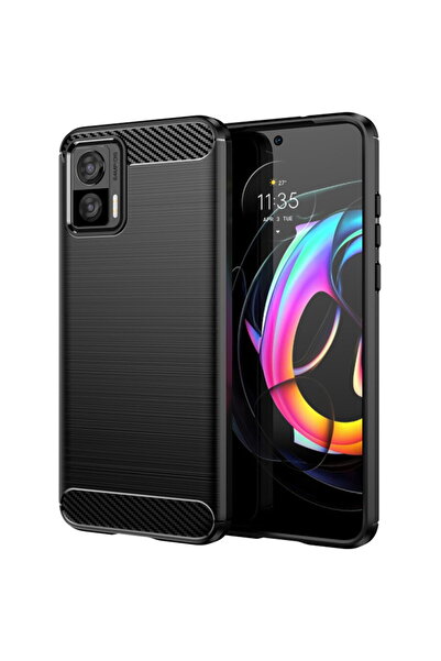Techsuit Husă pentru Motorola Edge 50 Neo - Silicon Carbon - Negru
