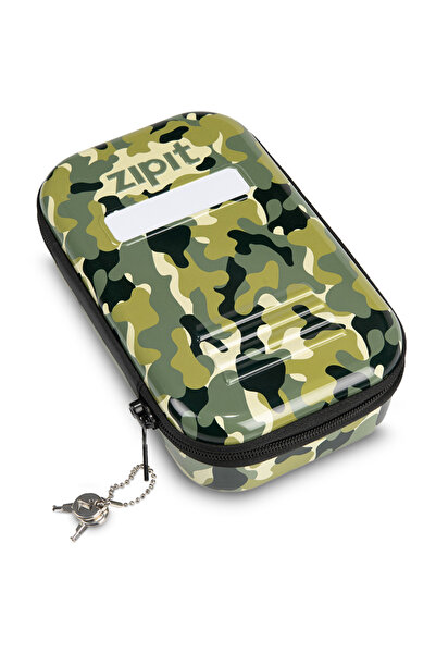 Zipit & LOCK Tin Pencil Case - Camo Green