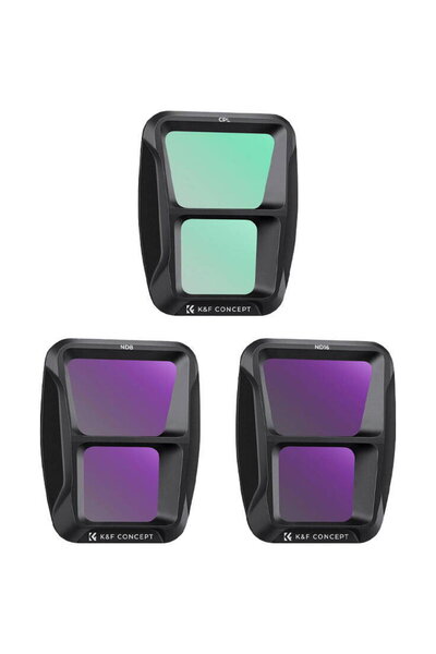 K&F CONCEPT Kit CPL+ND8+ND16 pentru DJI Air 3