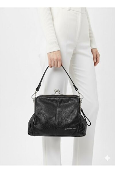 Just Polo Washable Leather Women's Shoulder and Hand Bag