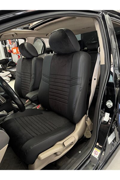 AKINCI غطاء مقعد السيارة متوافق مع موديل هوندا Fd6 2007-2012، مكون من قطعتين ...