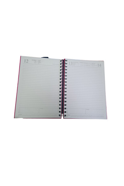 BaranKırtasiye 2026 Pink Agenda Daily with Metal Sprelli 17X25 Dimensions