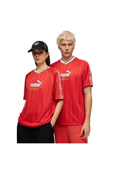 Puma King Relaxed Jersey Unisex Kırmızı Günlük Stil Forma 63256311