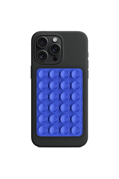 Techsuit Suport cu Ventuze pentru Telefon, Dreptunghiular - (SD-PAD) - Dark Blue