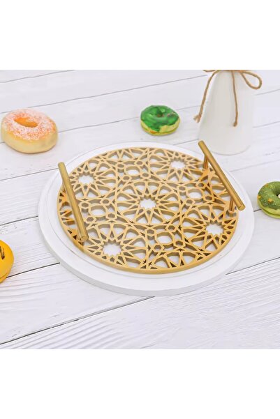 Choice Gold Muslim Party Decoration Eid Gift Gold/Silver-Ramadan-Eid Tray Isl...