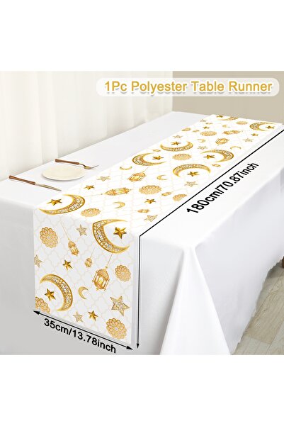 Choice 08 Ramadan Kareem Table Runner Ramadan Decor For Home 2026 Tablecloth ...